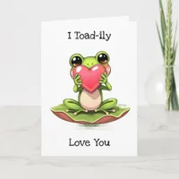 Cute Frog Themed Anniversary  Card