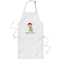 Happy Howlidays Yorkshire Terrier Long Apron
