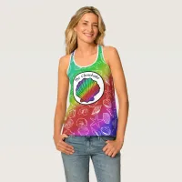 Clambake Rainbow Clam Shellfish Pattern Tank Top