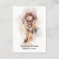 ~* Tribal Shamanic Dream Catcher Sacred Shaman Business Card