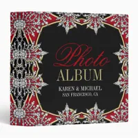 Red+Black Exotic Jewel Eastern Photo Album Binder