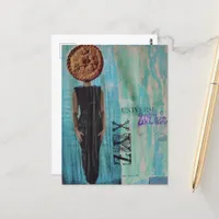 Universe Within Woman With a Pie for a Head Postcard