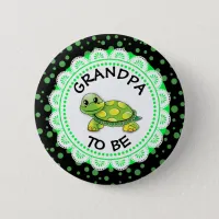 Grandma to be Baby Shower Button Turtle themed