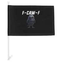 F Caw F Raven Funny Gear Creative Style Car Flag