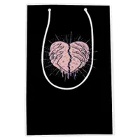 Skeleton Hand With Heart Gentle Expression Medium Gift Bag