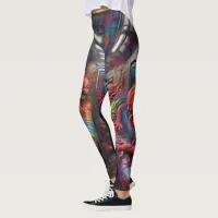 Train full of Demons and lost Souls Leggings