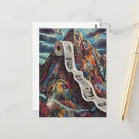 Surreal Toilet Paper Mountain Postcard