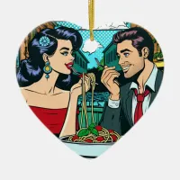 Couple in Love | Pop Art Ceramic Ornament