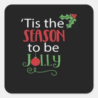 Tis Season Creative Casual Square Sticker
