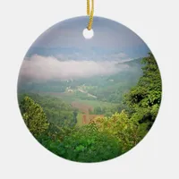 North Georgia Mountains, USA Ceramic Ornament