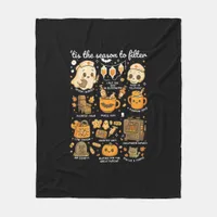 Dialysis Nurse Tis The Season To Halloween Fleece Blanket