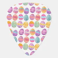 Easter Eggs Cute Colorful Patterned Monogrammed Guitar Pick