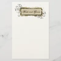 Abstract Floral Wedding Stationery
