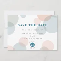 Save the Date Whimsical Pastel Confetti Dots
