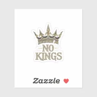 No Kings In America Vintage Graphic Sticker