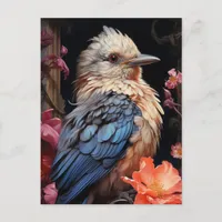 Bird and Flowers Postcard