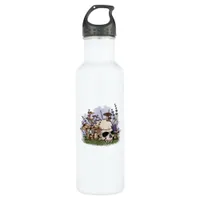 Cottagecore Aesthetic Mushroom Man Goblincore Fant Stainless Steel Water Bottle