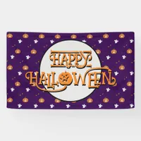 Halloween pattern and message banner