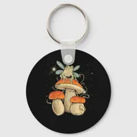 Cute Cottagecore Aesthetic Mushroom Frog Goblincor Keychain