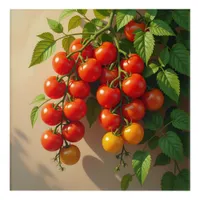 Tomato Plant Gardening Themed Summer Vibes Acrylic Print