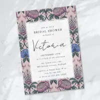 Rococo Baroque Floral Bridal Shower Invitation