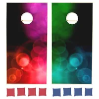Red Green and Blue Abstract Modern Corn Hole Game