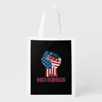 No Kings Anti Classic Retro Style Grocery Bag