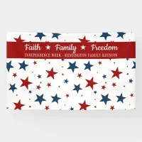 Christian Patriotic Stars Backdrop Banner