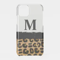 Leopard Print and Personalized Initial iPhone 11 Pro Case