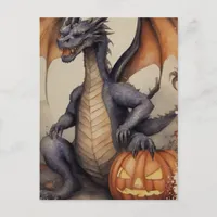 Halloween Dragon Postcard