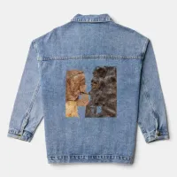 Perplexed woman profile - Wood Denim Jacket