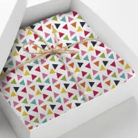 Rainbow Confetti Triangles Tissue Paper