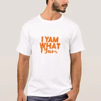 I Yam What I Yam Sweet Potato Thanksgiving Couple  T-Shirt