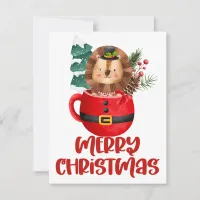 Christmas in a mug clipart greeting card