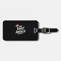 No Kings In America Anti-Monarchy Vintage Style Luggage Tag