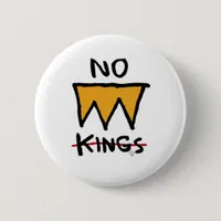 No Kings Anti Classic Button