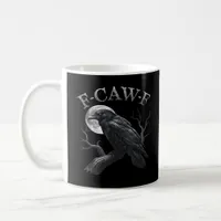 Crow F-Caw-F Funny Bird Moon Gothic Adult Humor Cr Coffee Mug