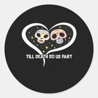 Zombie In Graveyard - Till Death Do Us Part Classic Round Sticker