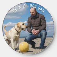 Dog Dad Father's Day Custom Pet Photo Wireless Charger