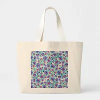 Abstract Floral Pattern - Tote Bag