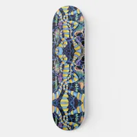 Luminescence - art deco design skateboard