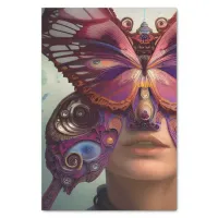 Butterflies are all I see #AIArt Butterfly on Face Tissue Paper