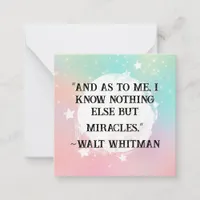 *~  Kindness Miracles   AP62  Note Card
