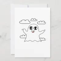 Cute Little Boo Creative Style Holiday Card