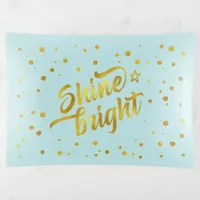 Shine Bright Gold Foil Confetti Lg ID468 Trinket Tray
