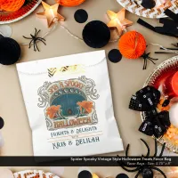 Spider Spooky Vintage Style Halloween Treats  Favor Bag