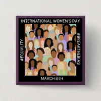 International Women's Day - March 8th  Button