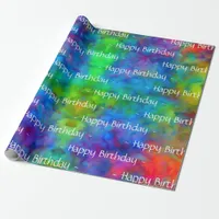 [Atomic Tie-Dye] Rainbow Colors Wrapping Paper