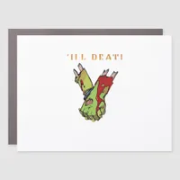 Zombie Couple Till Death Do Us Part Classic Car Magnet