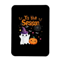 Tis Season Pumpkin Retro Groovy Vintage Halloween Magnet